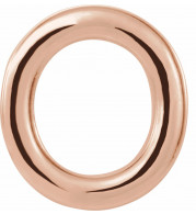 14K Rose Single Initial O Earring - 86800187P