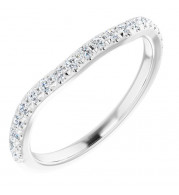 14K White 1/4 CTW Diamond Matching Band - 123447612P