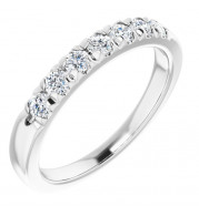 14K White 3/8 CTW Diamond Anniversary Band - 1238816012P