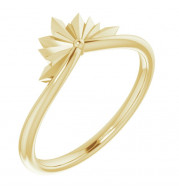 14K Yellow Starburst Ring - 52004102P