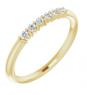 14K Yellow 1/8 CTW Diamond Stackable Ring - 123288601P