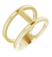 14K Yellow 11.3 mm Negative Space Ring - 51643102P