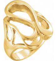 14K Yellow Freeform Ring - 550037119P