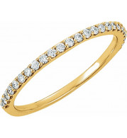 14K Yellow 1/4 CTW Diamond Band - 68871101P