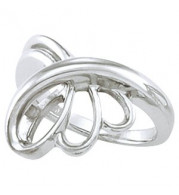 14K White Metal Fashion Ring - 5920145092P