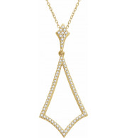 14K Yellow 1/4 CTW Diamond 18 Necklace - 65198060001P