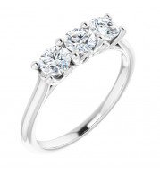14K White 4.1 mm Round 3/4 CTW Diamond Engagement Ring - 12307960004P