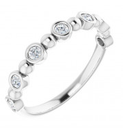 14K White 1/5 CTW Diamond Anniversary Band - 1236316033P