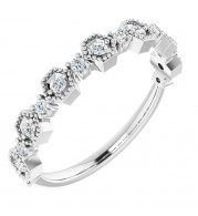 14K White 1/4 CTW Diamond Anniversary Band - 124109600P