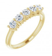 14K Yellow 1/2 CTW Diamond Anniversary Band - 1238446001P