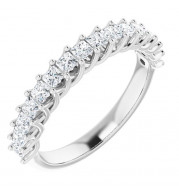 14K White 3/4 CTW Diamond Anniversary Band - 1239296045P