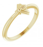 14K Yellow Stackable Bee Ring - 52027102P