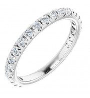 14K White 5/8 CTW Diamond French-Set Anniversary Band - 123223600P