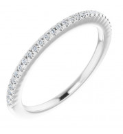 14K White 1/8 CTW Diamond French-Set Anniversary Band - 123123600P