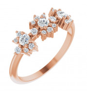 14K Rose 3/8 CTW Diamond Anniversary Band - 124042606P