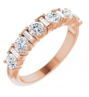 14K Rose 1 CTW Diamond Anniversary Band - 123836602P
