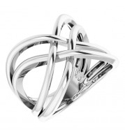 14K White Freeform Ring - 65212260001P