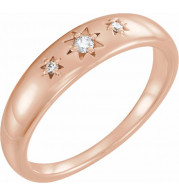14K Rose .05 CTW Diamond Starburst Ring - 123182602P