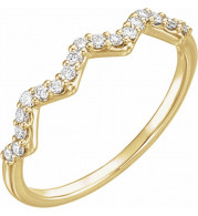 14K Yellow 1/5 CTW Diamond Stackable Ring - 123052601P