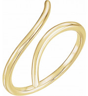 14K Yellow Bypass Ring - 51630102P