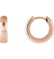 14K Rose 14.25 mm Hinged Hoop Earrings - 216451001P