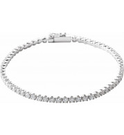 14K White 3 CTW Diamond Line 7 Bracelet - 653536602P