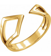 14K Yellow Geometric Ring - 51640102P