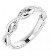 14K White 1/8 CTW Diamond Anniversary Band - 122961600P