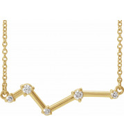 14K Yellow 1/10 CTW Diamond Constellation 18 Necklace - 86902616P