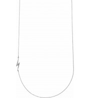 14K White Lightning Bolt 18 Necklace - 86868605P