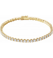 14K Yellow 5 CTW Diamond Line 7 Bracelet - 653536605P