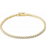 14K Yellow 3 CTW Diamond Line 7 Bracelet - 653536603P
