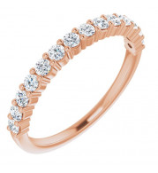 14K Rose 3/8 CTW Diamond Anniversary Band - 12287760014P