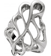 14K White Freeform Ring - 550637114P