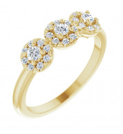 14K Yellow 3/8 CTW Diamond Anniversary Band - 124025605P
