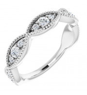 14K White 1/2 CTW Diamond Anniversary Band - 123441600P