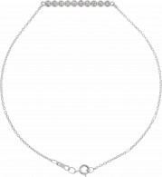 14K White 1/8 CTW Diamond Bar 6 1/2-7 1/2 Bracelet - BRC774600P