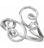 14K White Freeform Ring - 51526253P