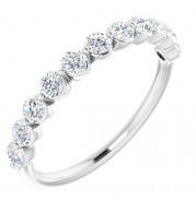 14K White 5/8 CTW Diamond Anniversary Band - 123418608P