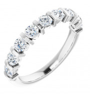 14K White 3/4 CTW Diamond Anniversary Band - 1236006029P
