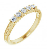 14K Yellow 1/3 CTW Diamond Anniversary Band - 124142645P