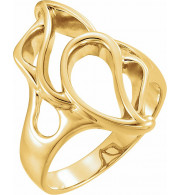 14K Yellow Freeform Ring - 553537185P