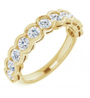 14K Yellow 1 1/8 CTW Diamond Anniversary Band - 1235966046P
