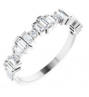 14K White 5/8 CTW Diamond Anniversary Band - 123945600P