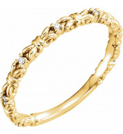 14K Yellow .04 CTW Diamond Stackable Ring - 123210601P