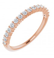 14K Rose 1/3 CTW Diamond Anniversary Band - 12287760030P