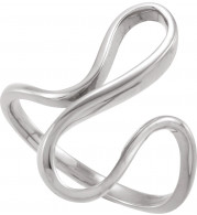 14K White Freeform Ring - 51396220P