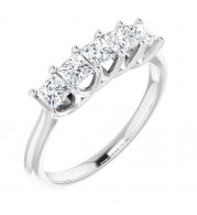 14K White 3/4 CTW Diamond Anniversary Band - 1238736028P