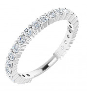 14K White 3/4 CTW Diamond Anniversary Band - 1236556000P