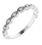 14K White .07 CTW Diamond Anniversary Band - 124216600P
